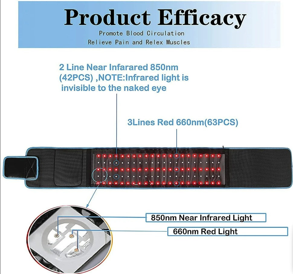 Red Light Waist Massager Belt_3